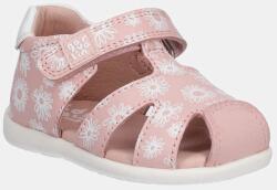 Garvalin gyerekszandál bőrből - rózsaszín 18