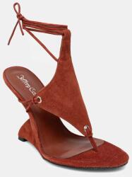 Jeffrey Campbell velúr szandál PACHOULI - burgundia Női 37