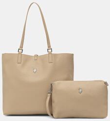 U. S. Polo Assn U. S. Polo Assn. kétoldalas táska ROGERSVILLE - bézs Univerzális méret