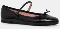 Pretty Ballerinas bőr balerina cipő Nicole - fekete Női 40 - answear - 48 690 Ft
