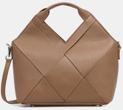 ANSWEAR bőr táska - bézs Univerzális méret - answear - 43 990 Ft