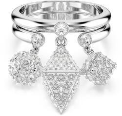 Swarovski gyűrű DEXTERA 2 db - ezüst 55