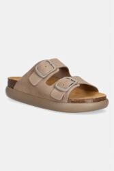 Scholl papucs velúrból NOELLE - bézs Női 37 - answear - 25 990 Ft