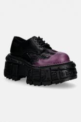 New Rock bőr félcipő NOMADA LILA, BOX PLANE, CRUST NEGRO - fekete Női 36