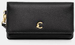 Coccinelle bőr borítéktáska - fekete Univerzális méret - answear - 47 990 Ft