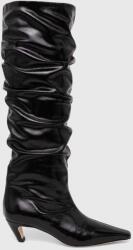 MSGM bőr csizma - fekete Női 36 - answear - 139 990 Ft