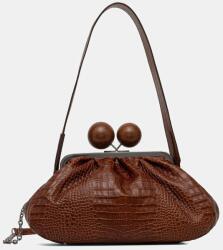 Weekend Max Mara bőr táska ALISSO - barna Univerzális méret
