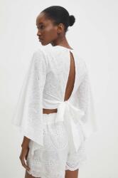 ANSWEAR blúz pamutból - fehér S - answear - 26 990 Ft