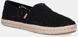 Toms espadrilles CROCHET LACE - fekete Női 40