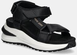 Pepe Jeans bőr szandál WINSLOVE ACTION - fekete Női 39