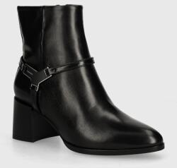 Calvin Klein bőr csizma ANKLE BOOT 55 W/HW LTH - fekete Női 38