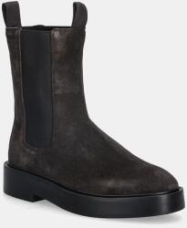 Calvin Klein magasszárú cipő velúrból CONVAVE WELT CHESEA SUEDE - barna Női 36 - answear - 53 990 Ft