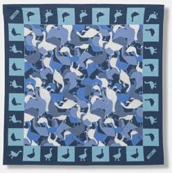 Moschino pamut sál - kék Univerzális méret