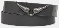 Zadig&Voltaire bőr öv - szürke 90