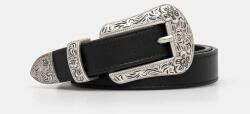 Kenzo bőr öv 20 mm Western Belt - fekete 75