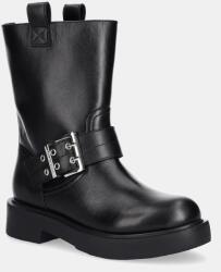 Love Moschino bőr csizma - fekete Női 39 - answear - 72 990 Ft