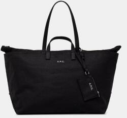 APC A. P. C. pamut táska LE DRUMMER TOILE - fekete Univerzális méret