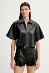 Stand Studio bőr blúz Julissa - fekete 38