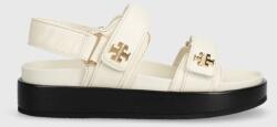 Tory Burch bőr szandál Kira Sport Sandal - bézs Női 35.5