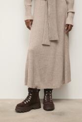 Answear. LAB munkabakancs bőrből - barna Női 40