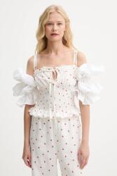 The Sleeper vászon felső - bézs M - answear - 71 990 Ft