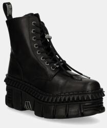 New Rock bőr bakancs CRUST NEGRO + TOWER CASCO NEGRO - fekete Női 40