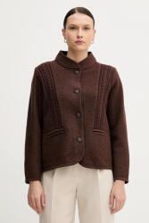 Hoss Intropia gyapjú dzseki - barna XS