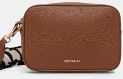 Coccinelle bőr táska - barna Univerzális méret - answear - 72 990 Ft