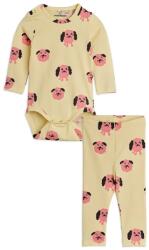 Mini Rodini baba szett Doggies - sárga 80-86