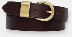 Sessun bőr öv - burgundia M