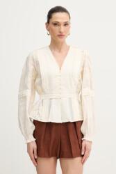 Silvian Heach női pamut ingblúz AGRIN - bézs 34