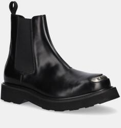 Kenzo bőr bokacsizma Smile Lace Up Boots - fekete Férfi 45