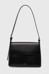 APC A. P. C. női bőr táska Sac Virginie Flap - fekete Univerzális méret
