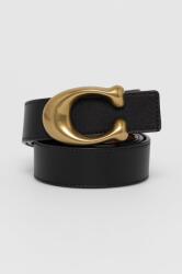 Coach bőr öv - fekete L