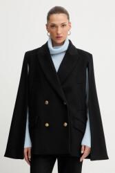 Twinset gyapjúkeverék felső - fekete 36 - answear - 250 990 Ft