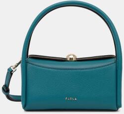 Furla bőr táska Nicole Mini Boston Bag - türkiz Univerzális méret