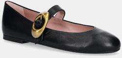 Pretty Ballerinas bőr balerina cipő Nicole - fekete Női 36 - answear - 59 990 Ft