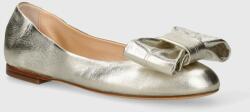 AGL bőr balerina cipő Milly Ribbon - arany Női 37