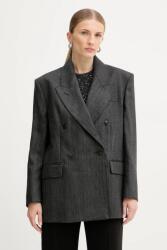 Marella gyapjú kabát - szürke 38