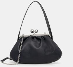 Weekend Max Mara bőr táska CUBICO - sötétkék Univerzális méret