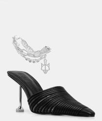 Naked Wolfe bőr papucs Chromed - fekete Női 36