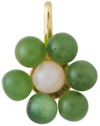 Design Letters aranyozott ezüst medál - zöld Univerzális méret