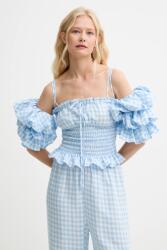 The Sleeper vászon felső - kék M - answear - 71 990 Ft