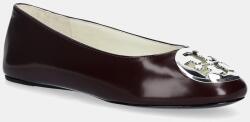 Tory Burch bőr balerina cipő Reva Ballet - burgundia Női 41
