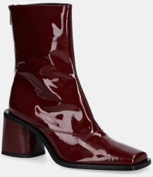 Kenzo bőr csizma Kimi Ankle Boots - burgundia Női 40