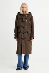MUNTHE gyapjúkabát LEVERNA - barna 40