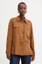 Luisa Spagnoli női velúrbőr ing Varenne A - barna L