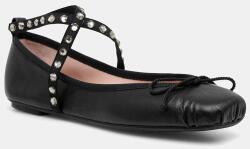 Pretty Ballerinas bőr balerina cipő Kristen - fekete Női 38 - answear - 71 990 Ft