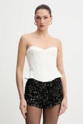 Bardot top - bézs M