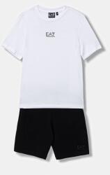 EA7 Emporio Armani gyerek pamut melegítő szett - fehér 128 - answear - 36 990 Ft